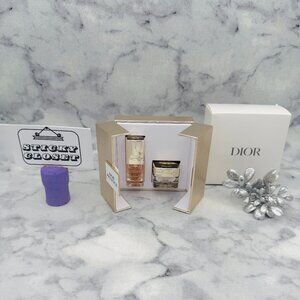 DIOR Prestige Skincare Gift Set-La Micro Serum & Repair Cream-2pc-GOLD BOXED-NEW